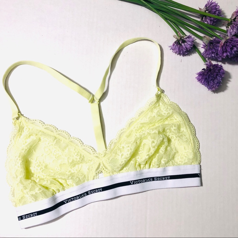 Victoria’s Secret PINK Logo & Lace Bralette